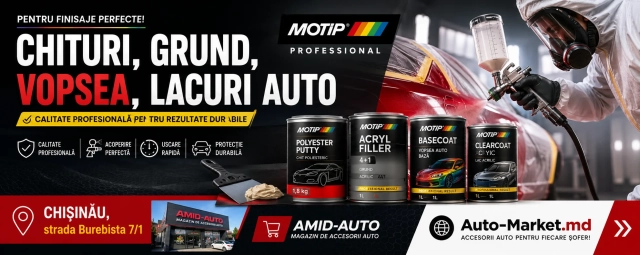 Chituri, grund, vopsea, lacuri auto, de la magazinul de accesorii auto din Chisinau Amid-Auto