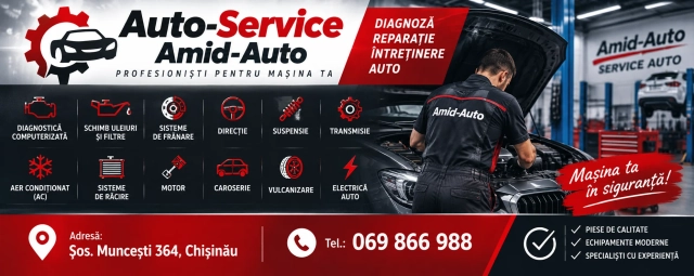 Autoservice Amid-Auto + Automarket – Service Auto Profesional în Chișinău