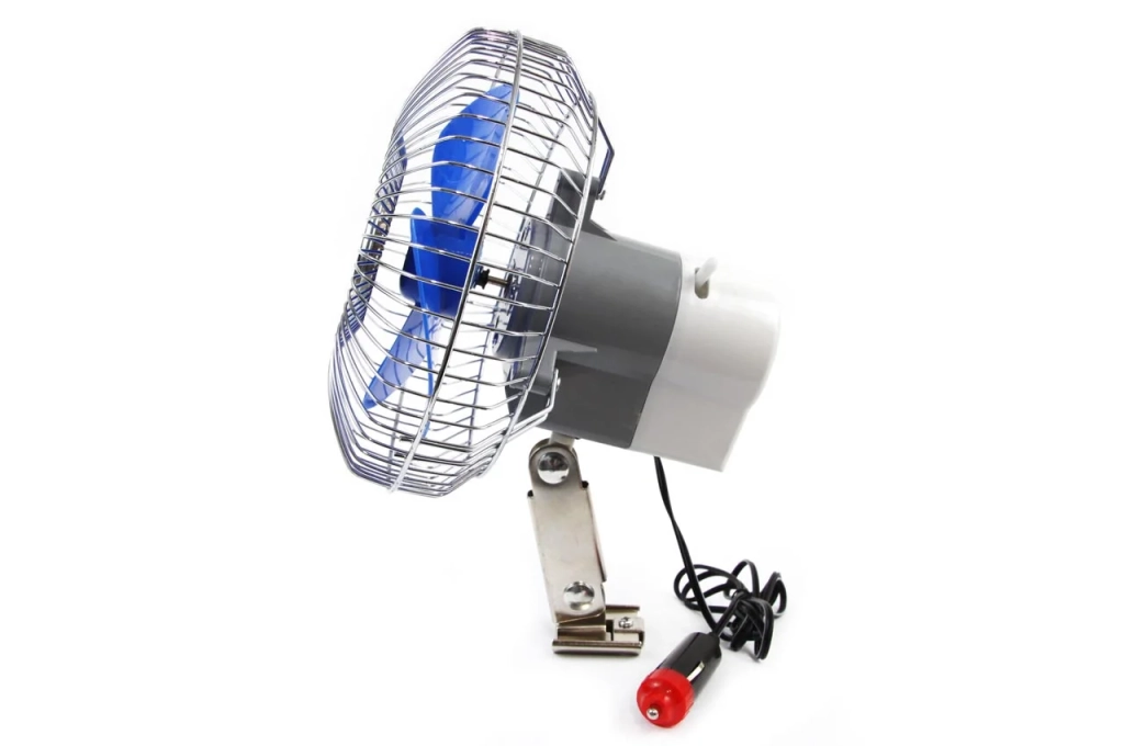 01104 Ventilator auto metalic cu montare cu surub + clema CFAN-15 +12V