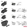 01204 Плоская щетка стеклоочистителя  MultiConnect 28’ (700 mm) 12 adaptoare T03