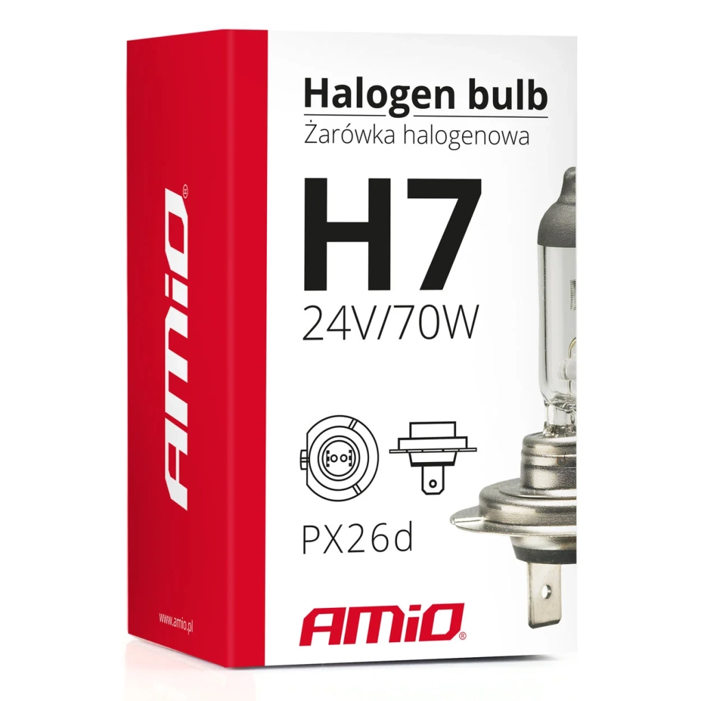 01252 Bec halogen H7 24V 70W UV filter (E8)
