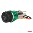01260 Комплект розеток для прикуривателя с зеленым светом 12V CLI-03