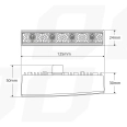 01528 Bec cu lumina rece de zi LED DRL 540HP