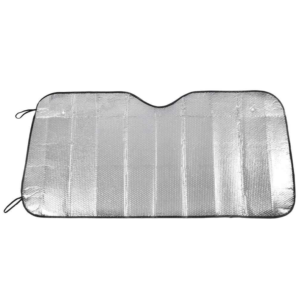 01532 Автомобильный солнцезащитный экран серебристый – Sun cover 145 × 70 см, PE Bubble