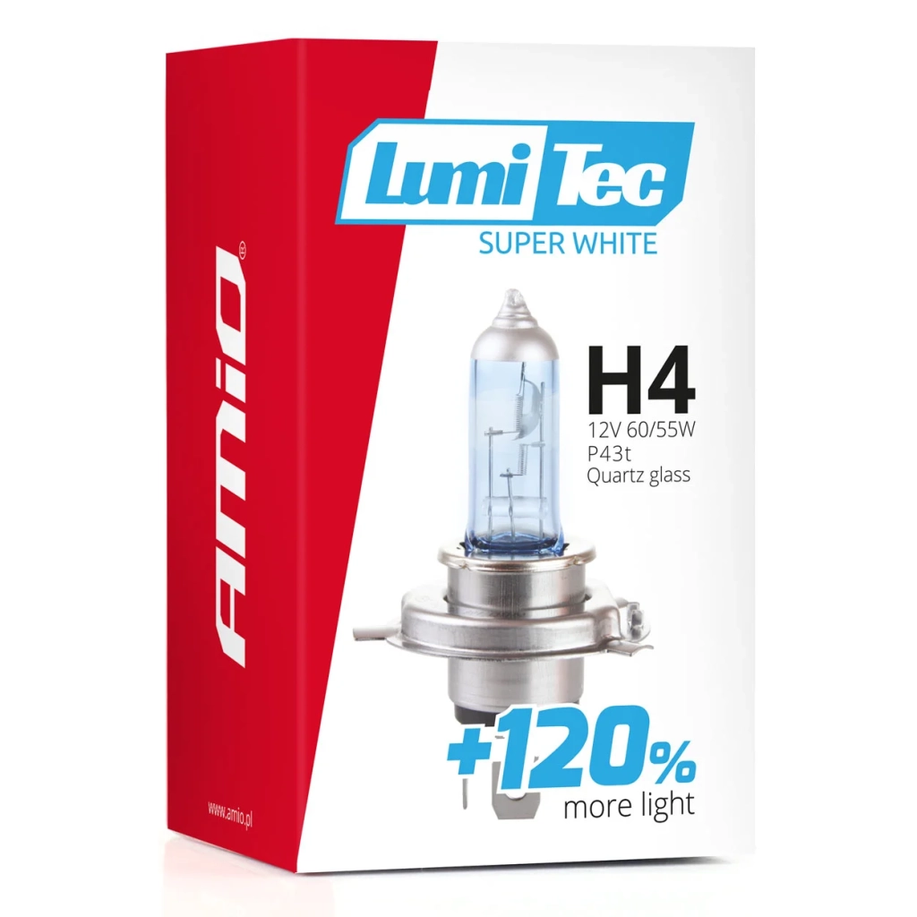 02137 Bec halogen H4 12V 60/55W LumiTec Super White +120%
