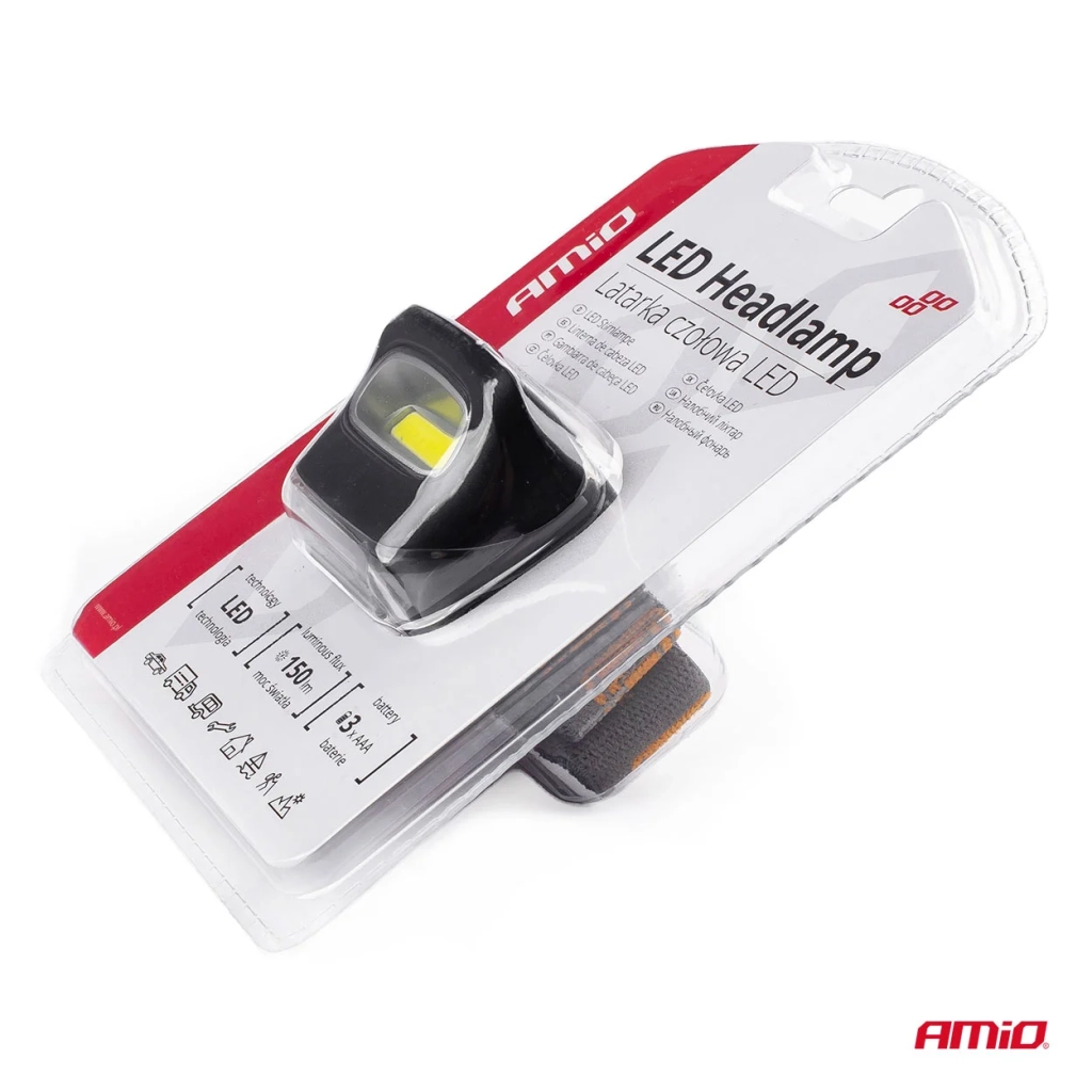 02199 Lanterna frontala LED COB 3xAAA 150Flux IPX3