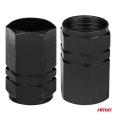 02237 Capace de supape din aluminiu negru 4 buc