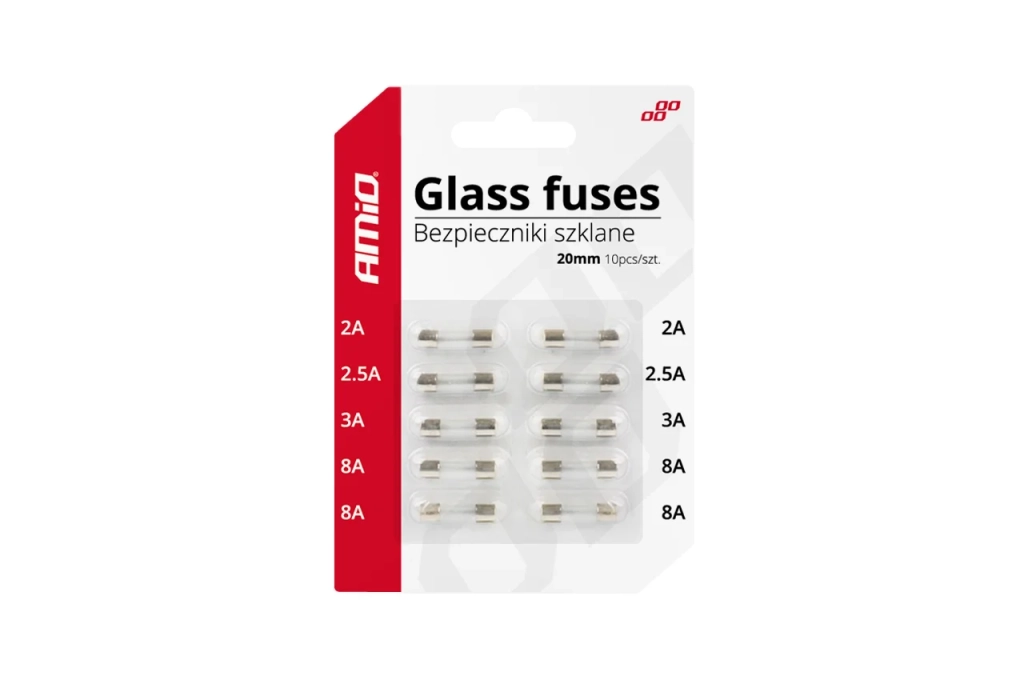 02394 Предохранители стеклянные мини 20 мм (10pcs)