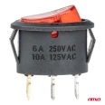02461 Эллиптический переключатель 12V/230V (cu lumina rosie) BU02