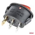 02461 Эллиптический переключатель 12V/230V (cu lumina rosie) BU02