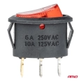 02461 Эллиптический переключатель 12V/230V (cu lumina rosie) BU02