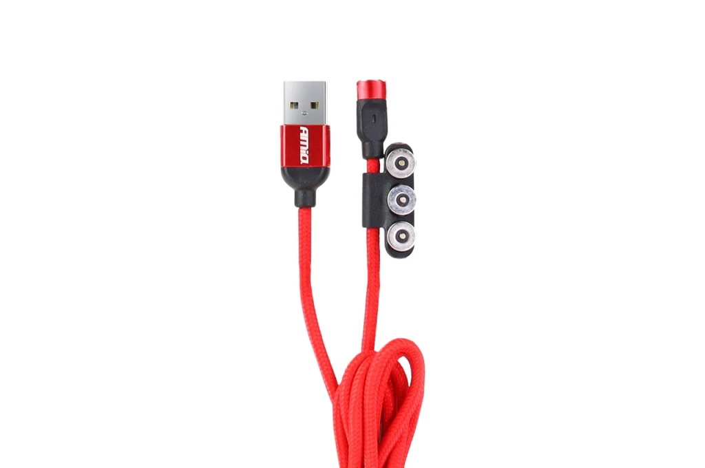 02522 Cablu combinat Lightning/USB C/micro USB cu port magnetic 1m UC-08