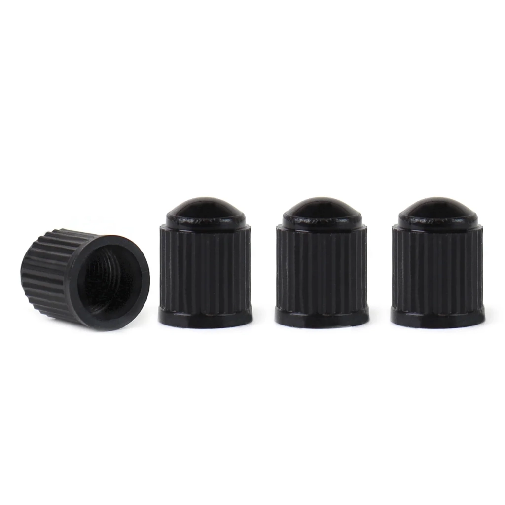 02623 Capace ventil plastic negre, 4 buc./Черные пластиковые колпачки для клапанов, 4 шт.