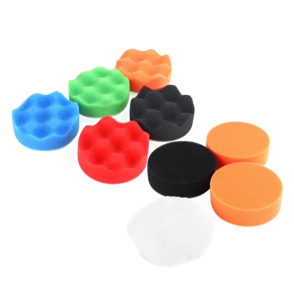 02647 Set de lustruit auto 11 buc 80 mm M14
