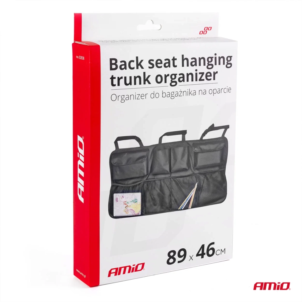 02838 Organizator suspendat pentru portbagaj, 89x46 cm