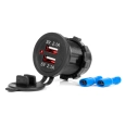 02854 Водонепроницаемое зарядное устройство 2x mufe USB 12V 24V MOD-04