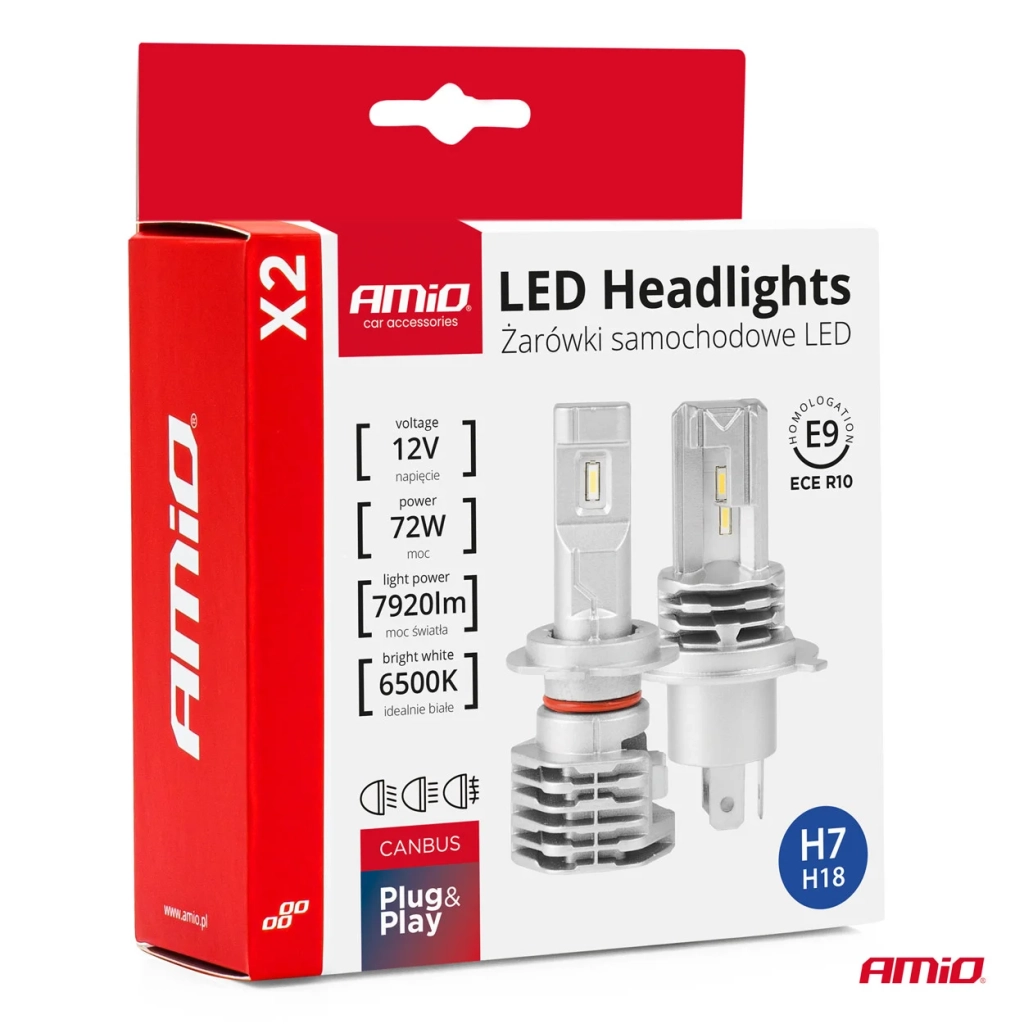 02973 Bec LED X2 Canbus mini 72W Seria H7/H18