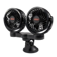 03010 Ventilator auto AMiO PRO dublu, 4’, cu ventuză, 12V, 2 viteze