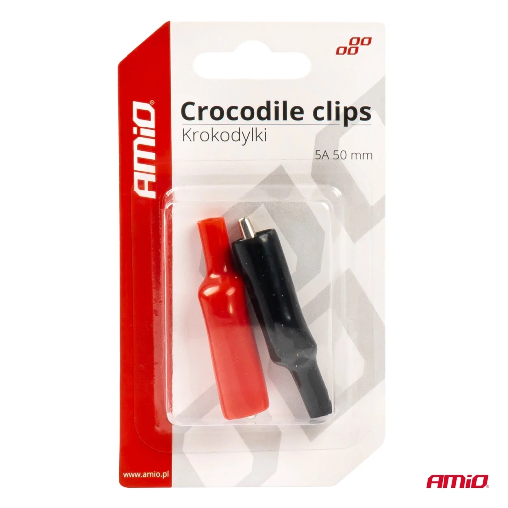 03045 Cleme de stringere Crocodile  5A 50mm 2 buc