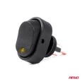 03088 Intrerupator eliptic cu lumina galbena 12/24V max 30A ON/OFF BU11