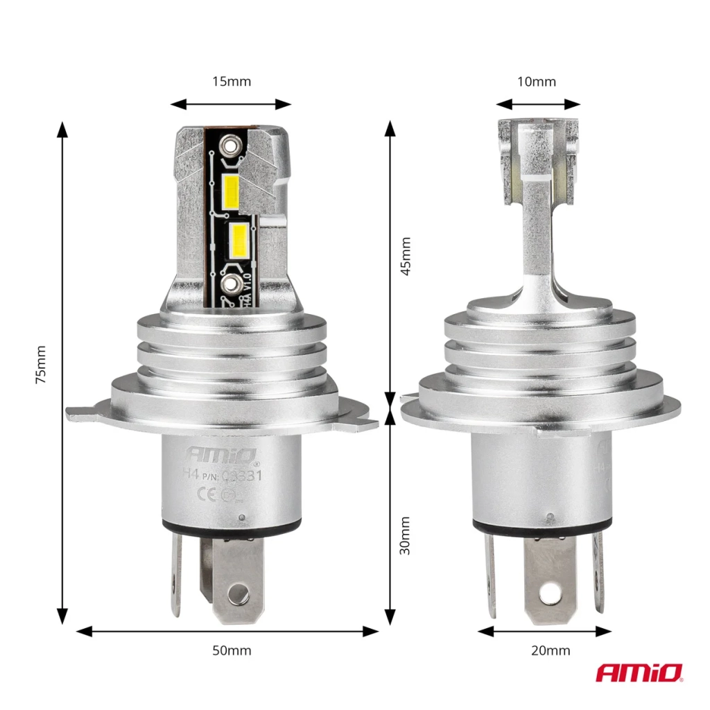 03331 Светодиодные фары серии H mini max 42W H4/H19