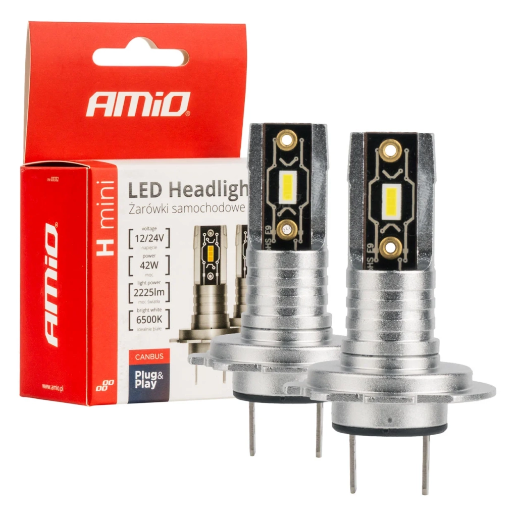 03332 Bec cu LED-uri auto seria H-mini H7 H18 6500K