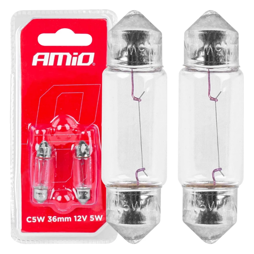 03348 Bec halogen 2 buc/C5W Festoon SV 8,5-8 36mm 12V blister
