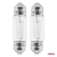 03348 Bec halogen 2 buc/C5W Festoon SV 8,5-8 36mm 12V blister