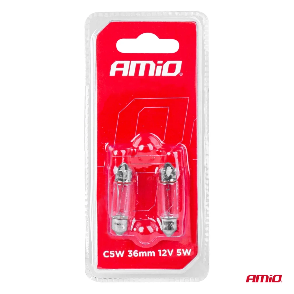 03348 Bec halogen 2 buc/C5W Festoon SV 8,5-8 36mm 12V blister