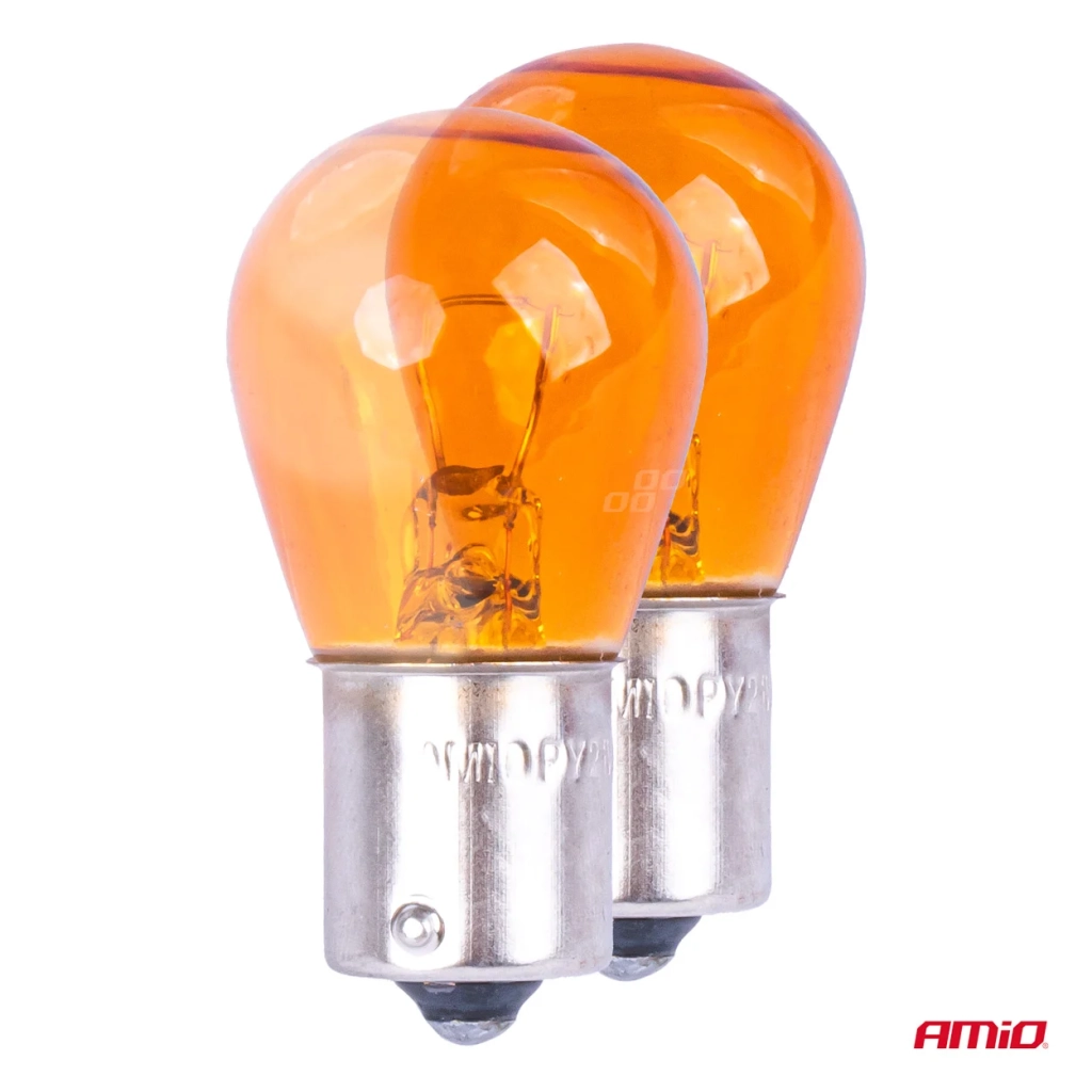 03352 Bec halogen 2 buc/PY21W BAU15S 12V AMBER blister