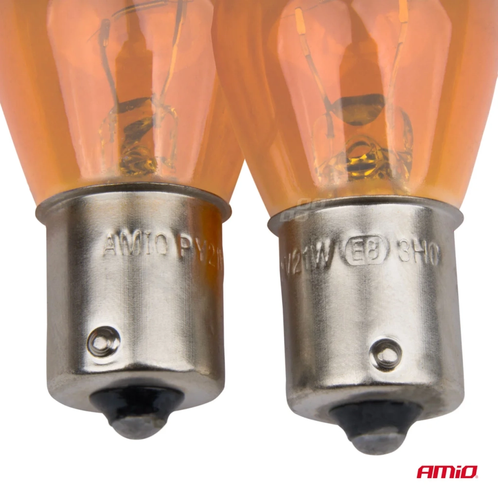 03352 Bec halogen 2 buc/PY21W BAU15S 12V AMBER blister