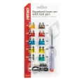 03523 Set sigurante auto standard cu stilou de testare