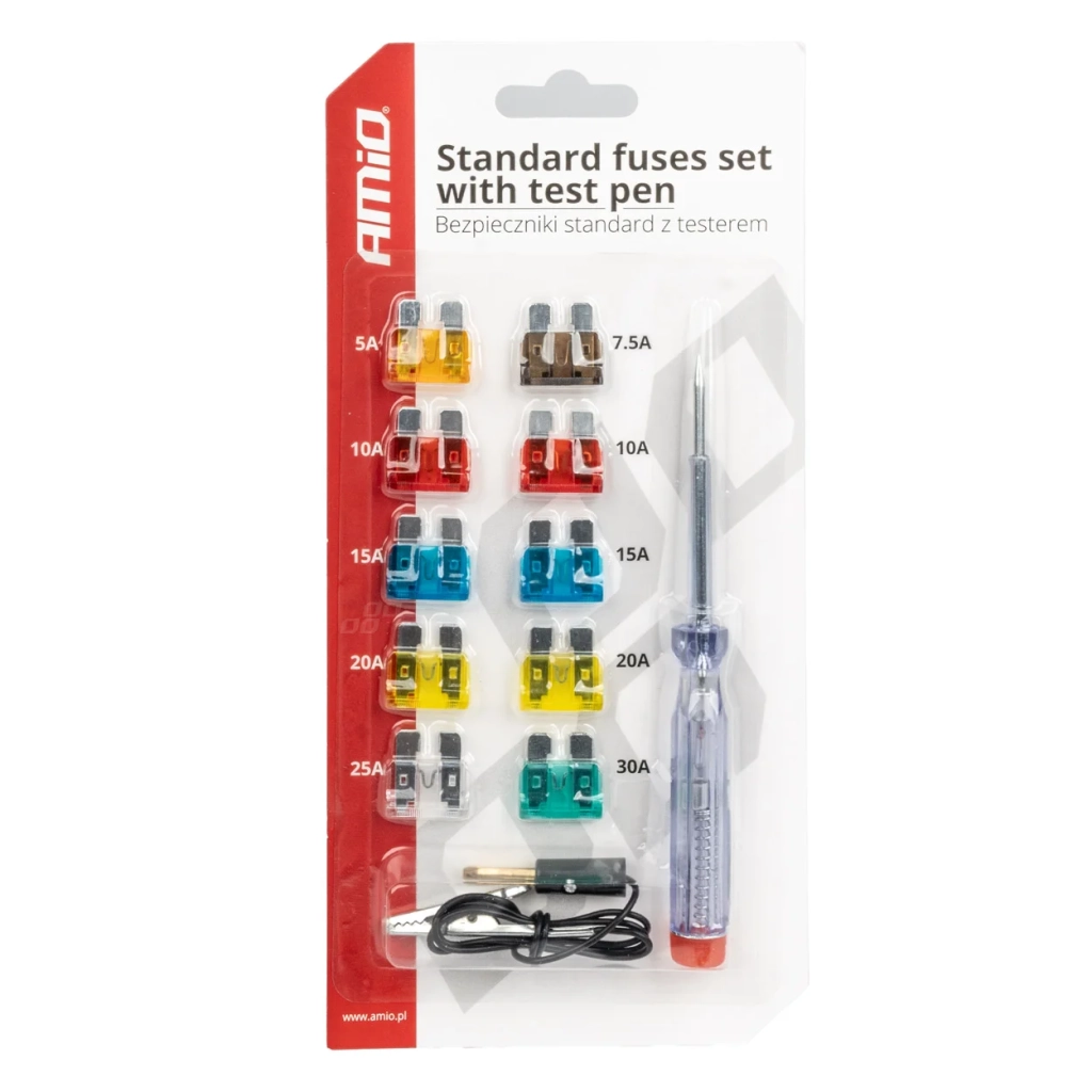 03523 Set sigurante auto standard cu stilou de testare