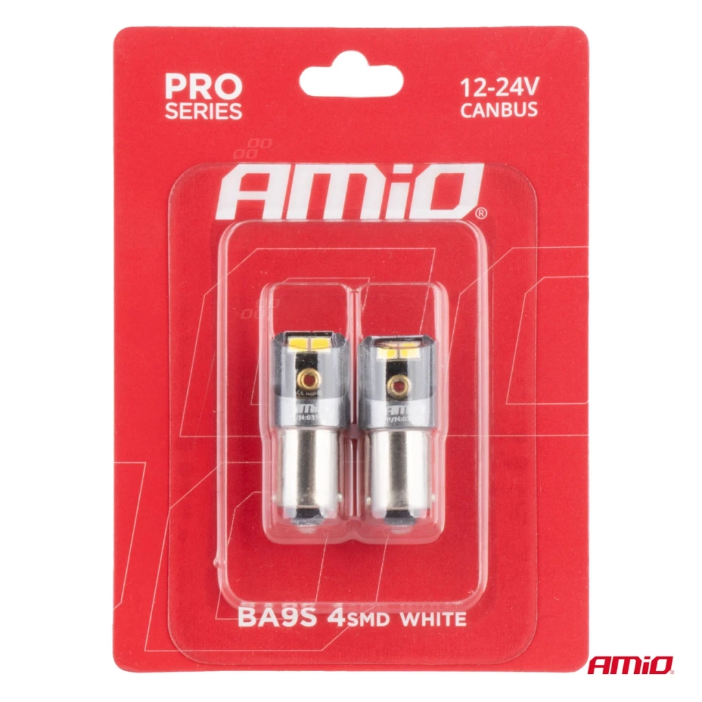 03579 Светодиодные лампы LED Canbus PRO seria BA9S 4x2016 SMD Alb 12/24V
