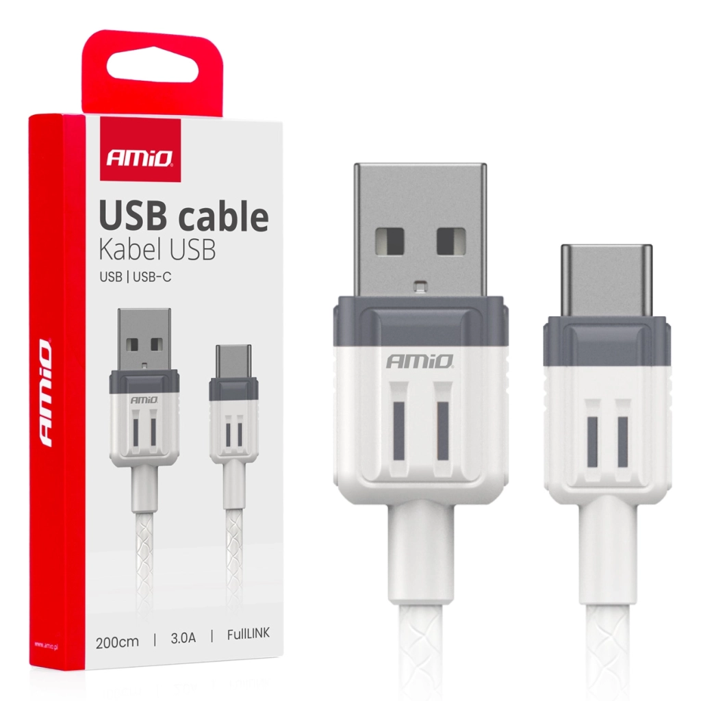 03906 Кабель USB-USB-C 3A 200 см FullLINK