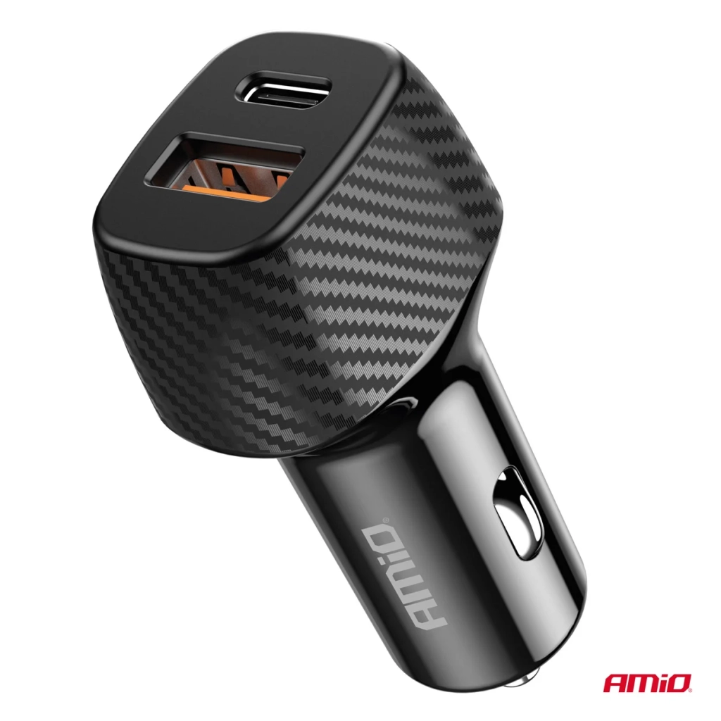 04282 Incarcator auto QC+PD 20 Вт USB-A+USB-C
