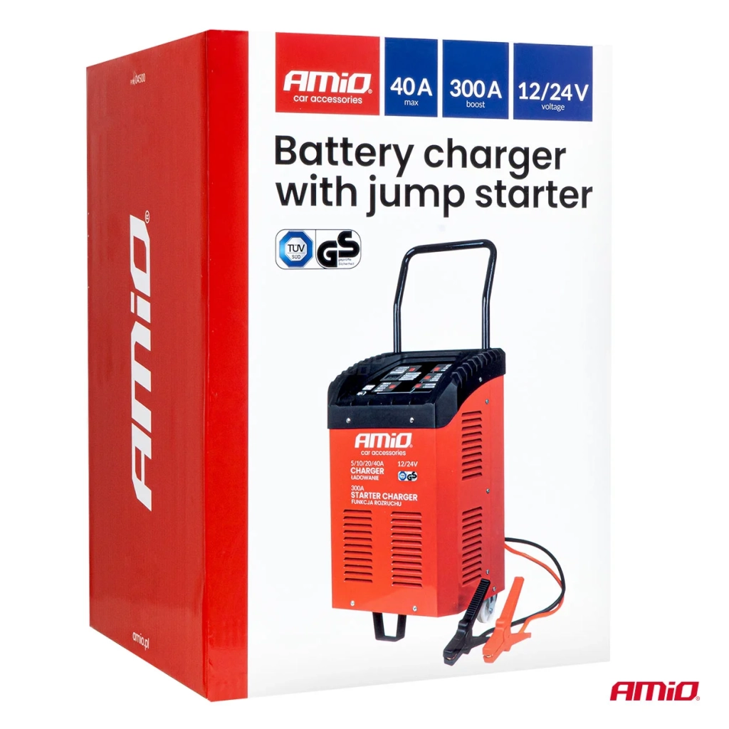 04500 Incarcator p-u baterie cu cu pornire rapida 40A 12/24V boost 300A