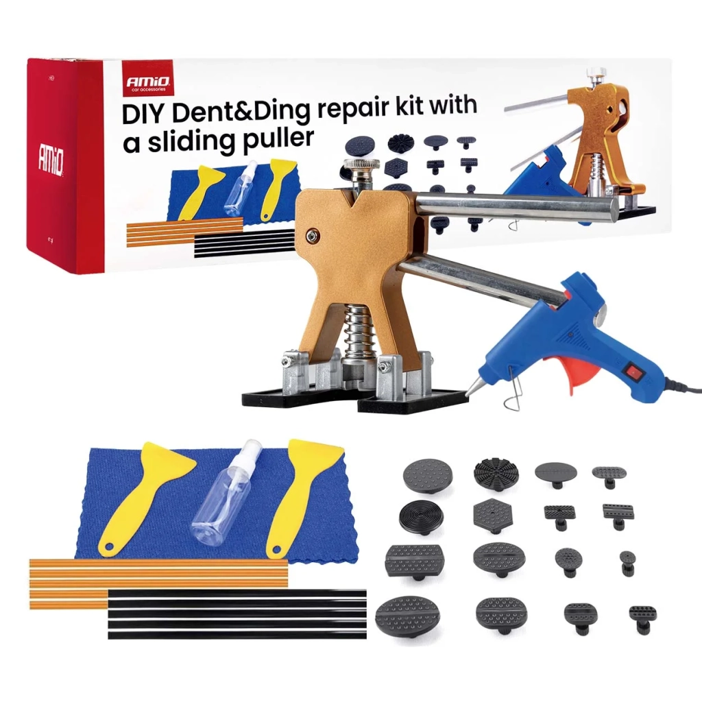 04599 Set de reparații pentru îndepărtarea loviturilor de caroserie cu extractor glisant (DIY Dent & Ding Repair Kit)