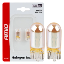 04626 Becuri halogen WY5W 12V 5W LumiTec AMBER CHROME, 2 buc.