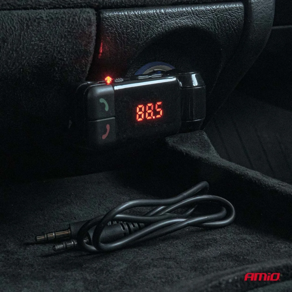 04650 Transmitator FM auto 2×USB-A 12V 24V