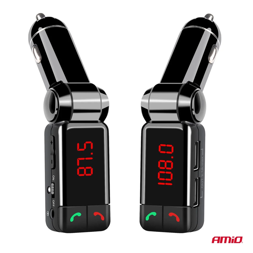 04650 Transmitator FM auto 2×USB-A 12V 24V