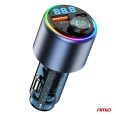 04655 Transmitator FM auto 1×USB-A 1×USB-C 12V 24V