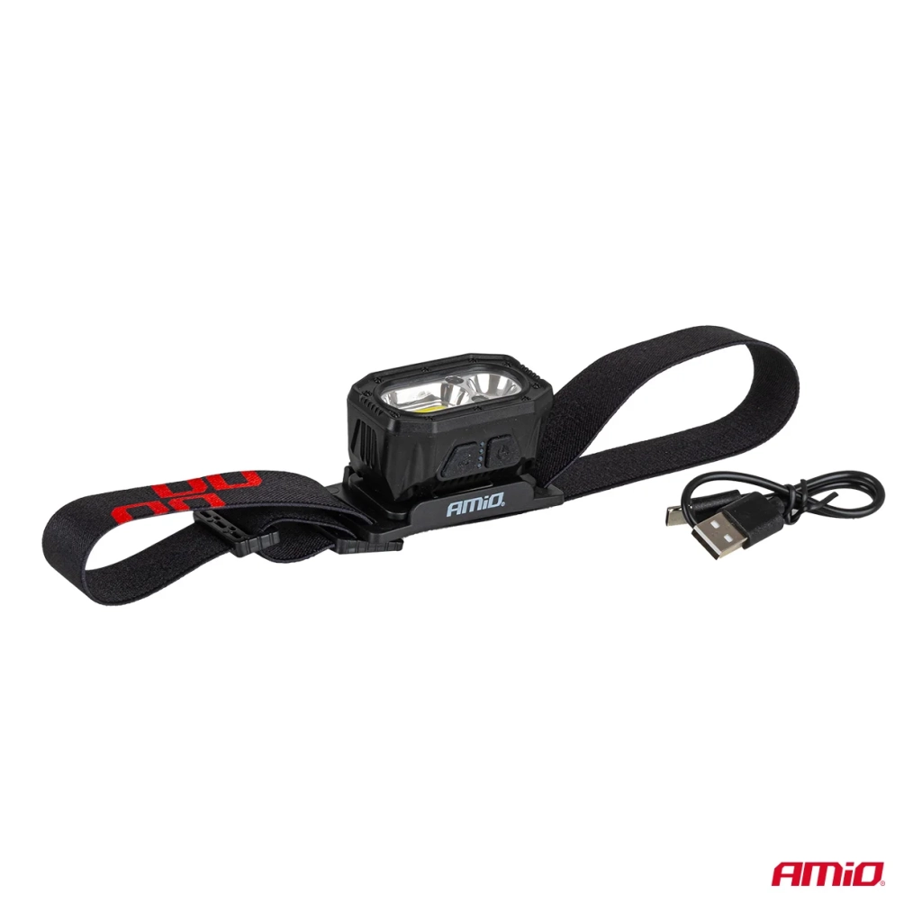 04663 Lanterna frontala multifunctional XPG+COB 1000 mAh