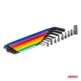 04787 Chei hexagonale Imbus cu bit set 18 buc CRV