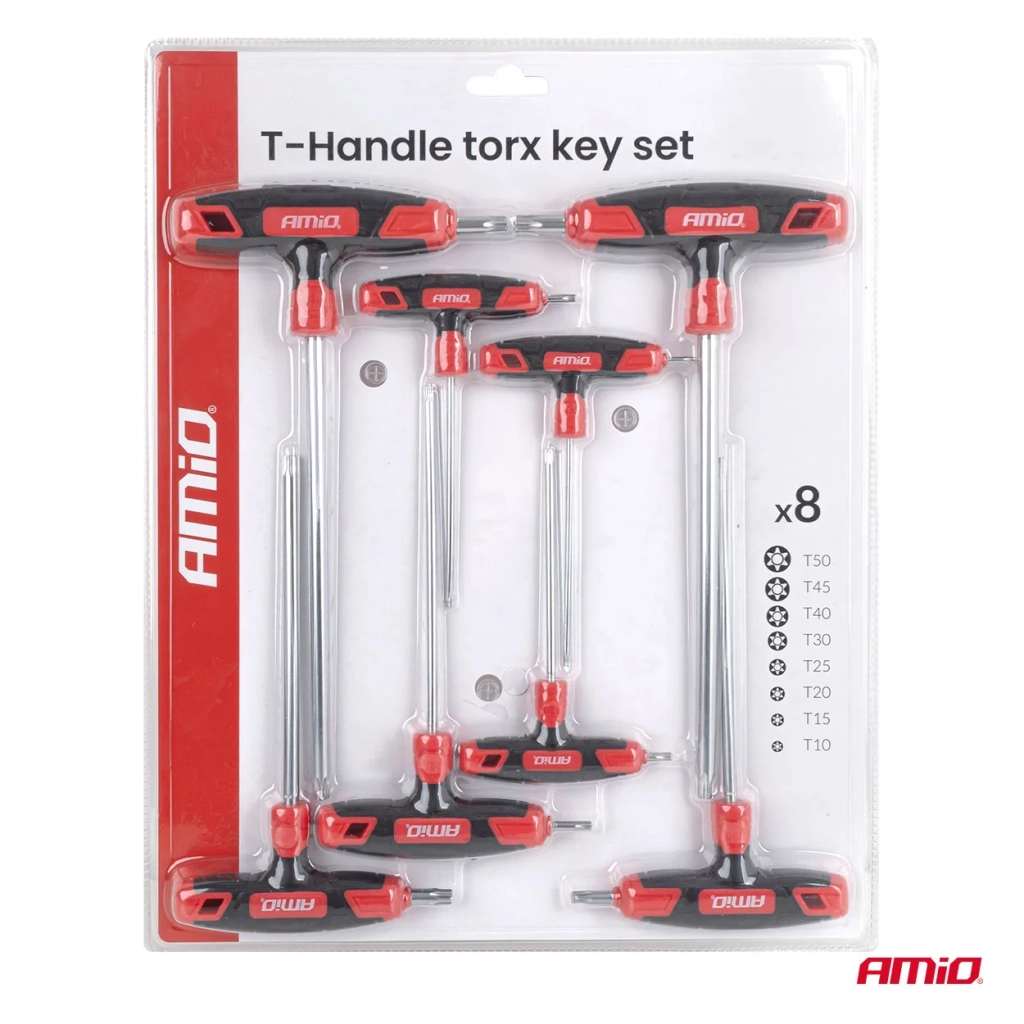 04827 Set de chei Torx cu mâner în cruce, 8 buc.