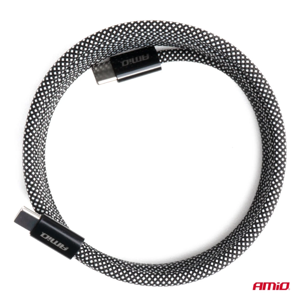 04840 Cablu USB magnetic USB-C – USB-C 60W 100cm