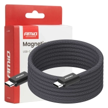 04841 Cablu USB magnetic USB-C – USB-C 60W 200cm