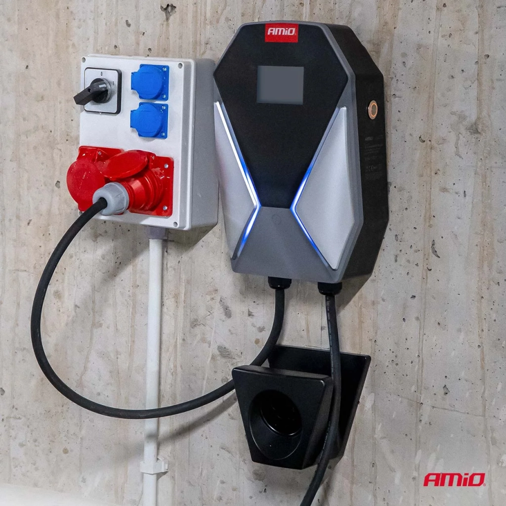 04842 Incarcator auto electric de perete, EV wallbox trifazat 11kW 16A 400V
