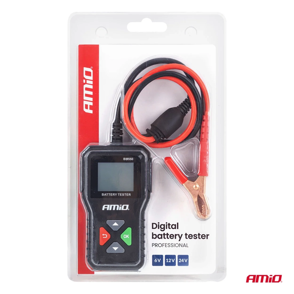 04920 Tester digital pentru baterii 2–220 Ah 6V 12V 24V