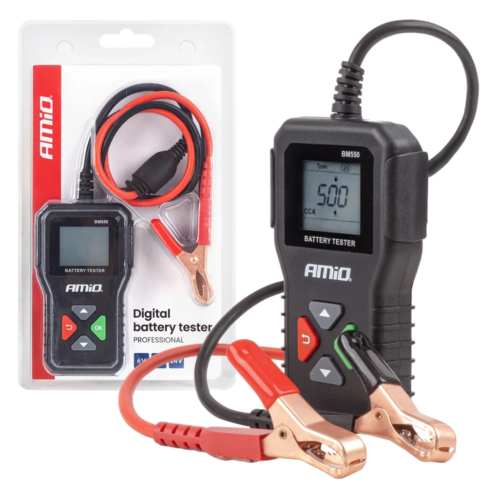 04920 Tester digital pentru baterii 2–220 Ah 6V 12V 24V